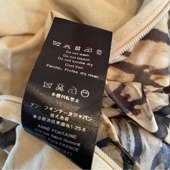 ANNE FONTAINE ELOISE DYED SILK TOP SZ 40 US M - Picture 9 of 9